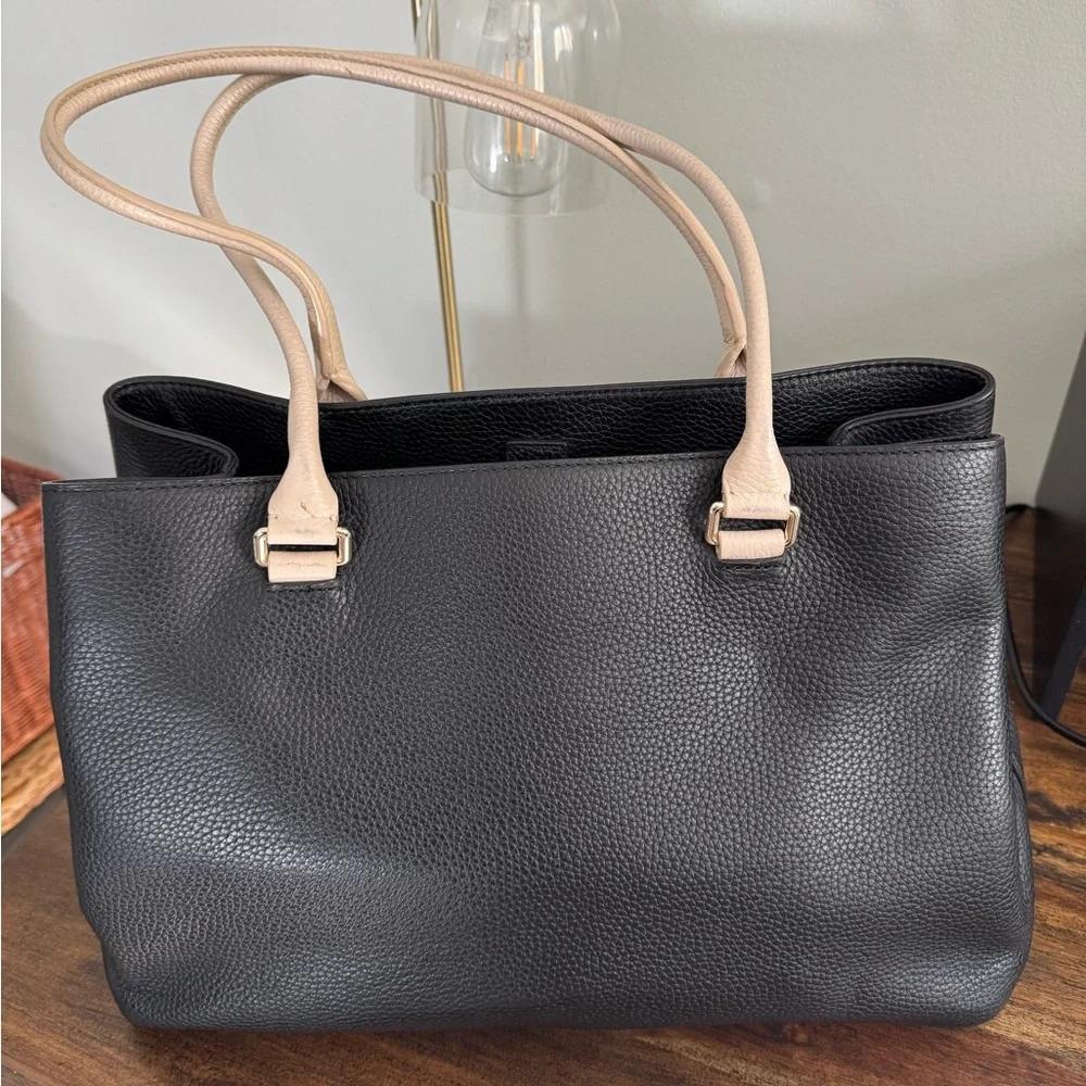 Kate Spade Black and Cream Shoulder Bag - Picture 3 of 9